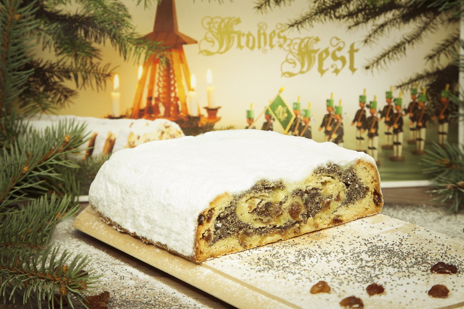 Mohnbutterstollen – unsere Spezialität 2000g mit Zuckerkruste | Stollen ...